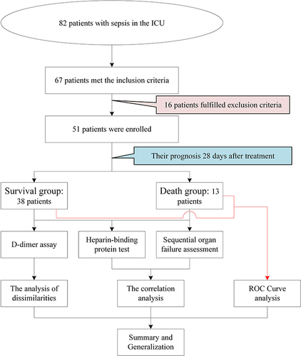 Figure 1 Flowchart of the recruitment and review process for patients with sepsis in intensive care units.