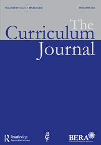 Cover image for The Curriculum Journal, Volume 29, Issue 1, 2018