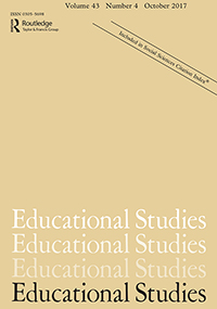 Cover image for Educational Studies, Volume 43, Issue 4, 2017