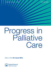 Cover image for Progress in Palliative Care, Volume 28, Issue 5, 2020