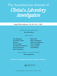 Cover image for Scandinavian Journal of Clinical and Laboratory Investigation, Volume 83, Issue 3, 2023