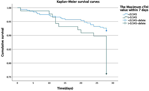 Figure 2 Kaplan-Meier survival curve.