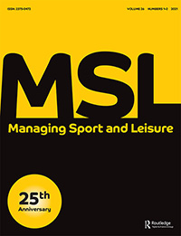 Cover image for Managing Sport and Leisure, Volume 26, Issue 1-2, 2021