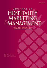 Cover image for Journal of Hospitality Marketing & Management, Volume 26, Issue 5, 2017