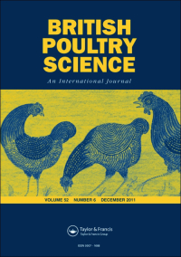 Cover image for British Poultry Science, Volume 54, Issue 2, 2013