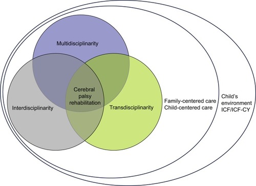 Figure 1 Multi-inter-transdisciplinary approach for cerebral palsy.