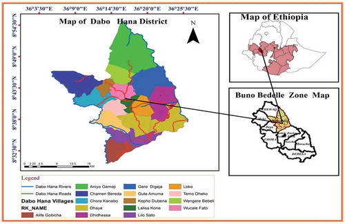 Figure 1. Location map of the study area (own source).