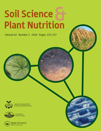 Cover image for Soil Science and Plant Nutrition, Volume 62, Issue 3, 2016