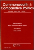 Cover image for Commonwealth & Comparative Politics, Volume 27, Issue 3, 1989