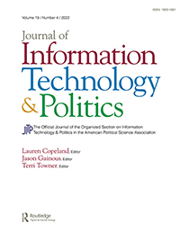 Cover image for Journal of Information Technology & Politics, Volume 19, Issue 4, 2022