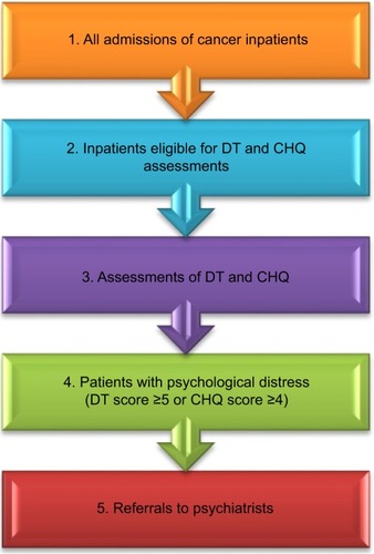 Figure 1 The cancer psychological consultant service implemented in a general hospital.