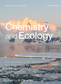 Cover image for Chemistry and Ecology, Volume 35, Issue 5, 2019
