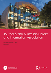 Cover image for Journal of the Australian Library and Information Association, Volume 67, Issue 2, 2018
