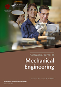 Cover image for Australian Journal of Mechanical Engineering, Volume 21, Issue 2, 2023
