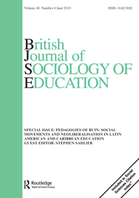 Cover image for British Journal of Sociology of Education, Volume 40, Issue 4, 2019