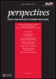 Cover image for Perspectives: Policy and Practice in Higher Education, Volume 17, Issue 4, 2013