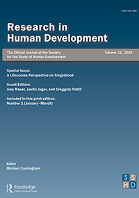 Cover image for Research in Human Development, Volume 21, Issue 1, 2024