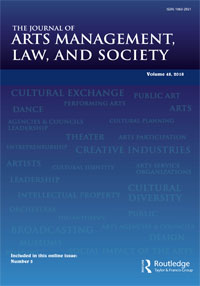 Cover image for The Journal of Arts Management, Law, and Society, Volume 48, Issue 5, 2018
