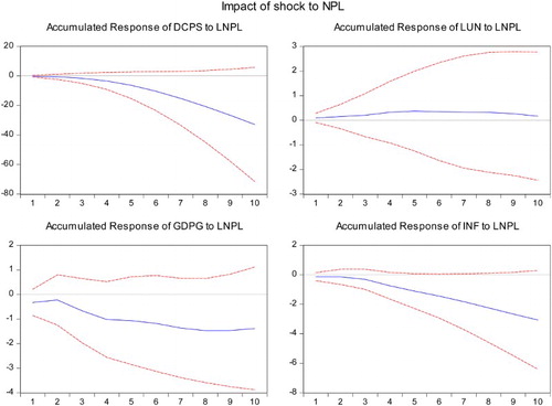 Figure 2. Impulse-response functions.