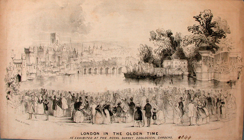 Figure 2. London in the Olden Time, lithograph, 1844, Bill Douglas collection.