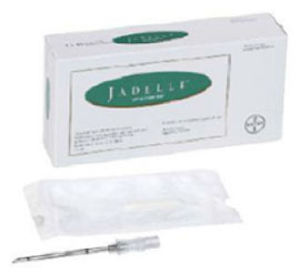 Figure 1 Jadelle packet showing disposable trocar.