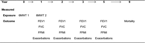 Figure 2. Timeline of the measurements of risk factors and outcomes.