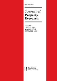 Cover image for Journal of Property Research, Volume 38, Issue 4, 2021
