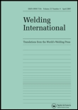 Cover image for Welding International, Volume 29, Issue 8, 2015