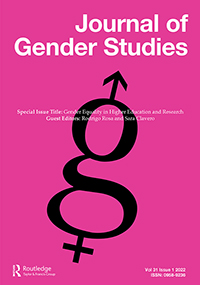Cover image for Journal of Gender Studies, Volume 31, Issue 1, 2022