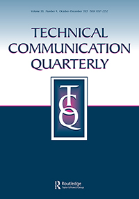 Cover image for Technical Communication Quarterly, Volume 30, Issue 4, 2021