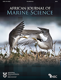 Cover image for African Journal of Marine Science, Volume 40, Issue 1, 2018