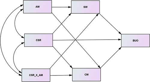 Figure 1 The hypothesized structural framework.