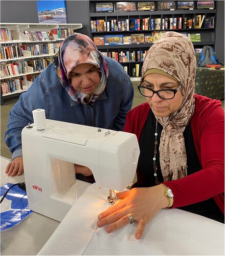 Figure 1. Photo example of a community-based event (sewing group).