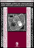 Cover image for Southern African Linguistics and Applied Language Studies, Volume 28, Issue 3, 2010
