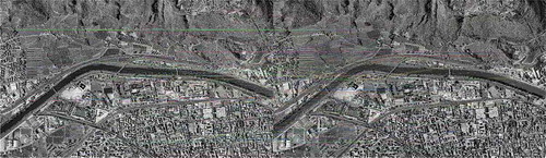 Figure 1. TPs distribution for a GeoEye-1 stereopair tile before the filtering phase (globally 500 TPs were automatically selected).