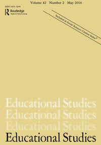 Cover image for Educational Studies, Volume 42, Issue 2, 2016