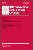 Cover image for Mathematical Population Studies, Volume 5, Issue 1, 1994