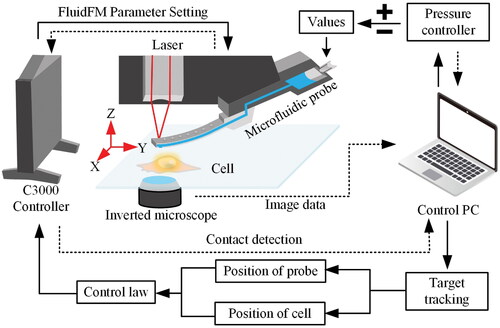 Figure 2. The flowchart of visual-servo-based alignment for cell manipulating with FluidFM.