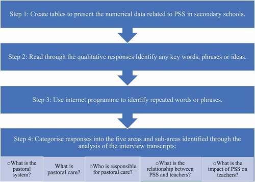 Figure 1. Survey analysis steps.