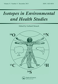 Cover image for Isotopes in Environmental and Health Studies, Volume 51, Issue 4, 2015