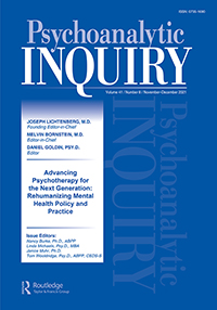 Cover image for Psychoanalytic Inquiry, Volume 41, Issue 8, 2021