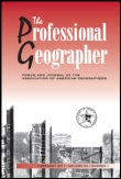 Cover image for The Professional Geographer, Volume 65, Issue 1, 2013