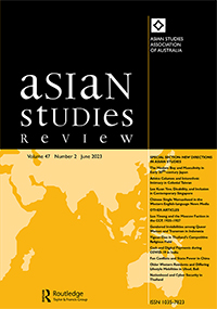 Cover image for Asian Studies Review, Volume 47, Issue 2, 2023