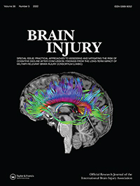 Cover image for Brain Injury, Volume 36, Issue 5, 2022