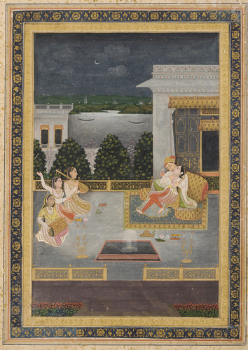 Figure 3. Unknown, Lovers on a terrace with three musicians, circa 1700, Freer Gallery of Art, Washington D.C.