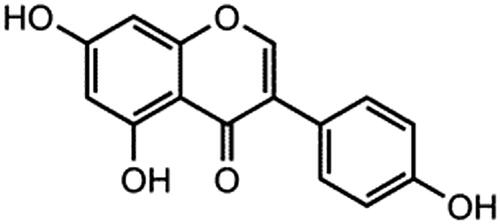 Figure 1. Chemical structure of genistein.