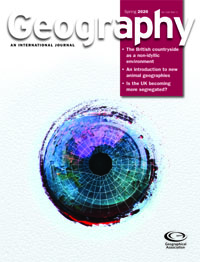 Cover image for Geography, Volume 105, Issue 1, 2020