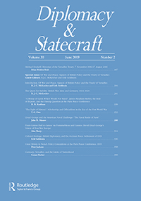 Cover image for Diplomacy & Statecraft, Volume 30, Issue 2, 2019