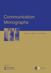 Cover image for Communication Monographs, Volume 82, Issue 3, 2015