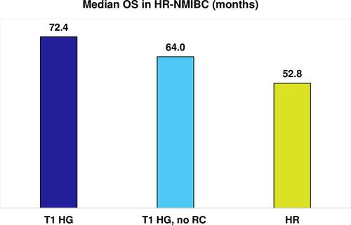 Figure 4 Median OS (months) in HR-NMIBC.